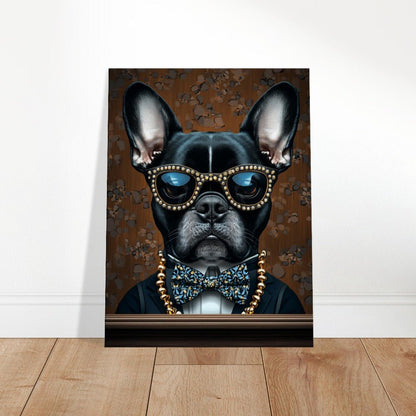 Dapper French Bulldog Canvas Wall Art - ROMAG Store
