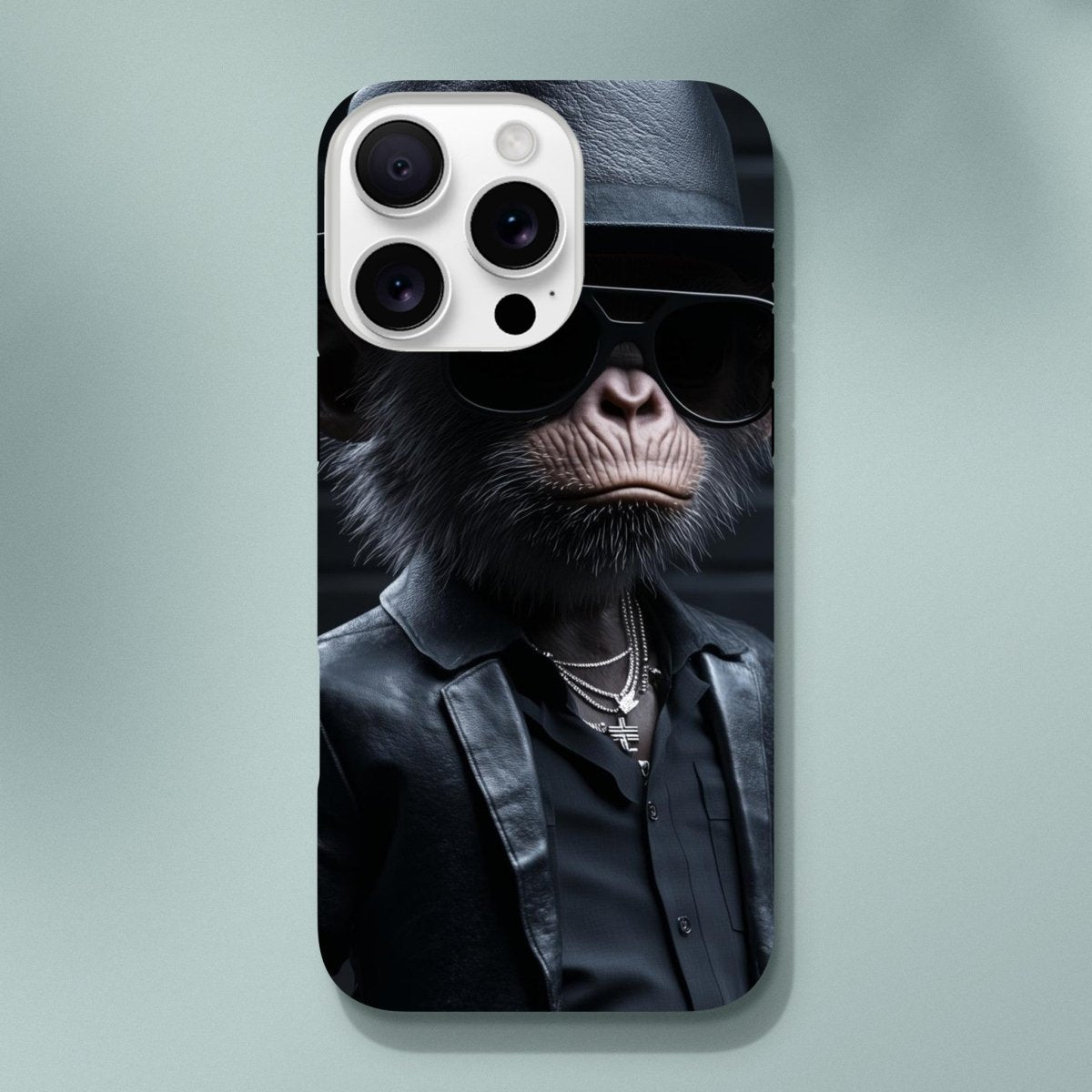 Chimp Noir: Dapper Monkey iPhone Tough Case - ROMAG Store