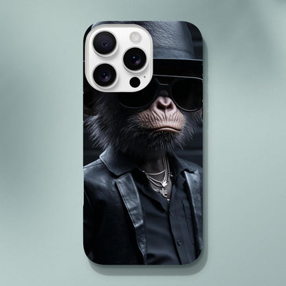 Chimp Noir: Dapper Monkey iPhone Tough Case - ROMAG Store