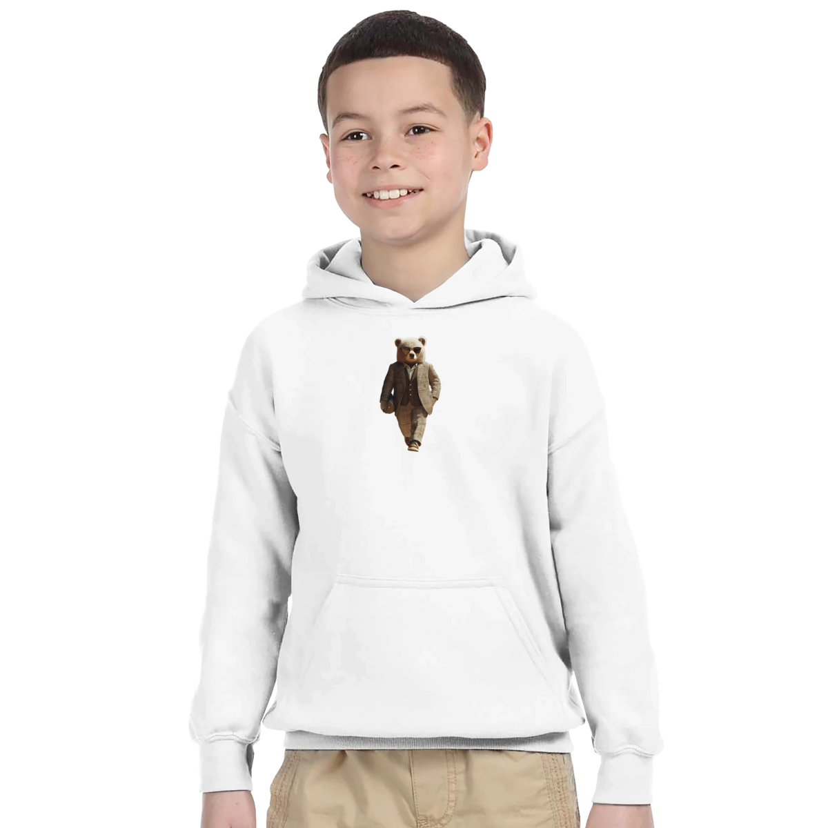 Dapper Bear Kids Hoodie - ROMAG Store
