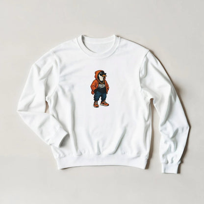 Fresh Penguin Hoodie – Streetwear Graphic Sweatshirt in Multiple Colors - ROMAG Store