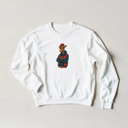 Dope Giraffe Sweatshirt – Streetwear Graphic - ROMAG Store