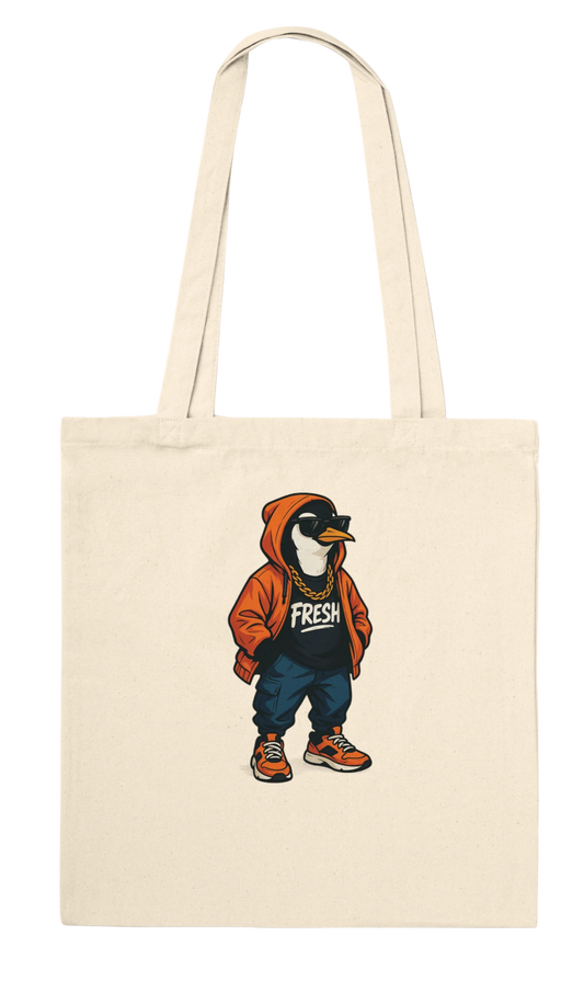 Fresh Penguin Streetwear Tote Bag - ROMAG Store