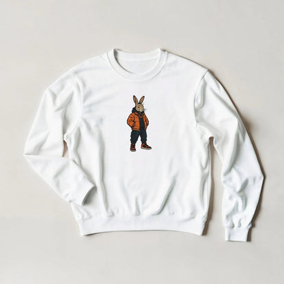 Streetwise Bunny Sweatshirt – Urban Edge Graphic Tee in Your Choice of 6 Hues & Sizes S - 3XL - ROMAG Store