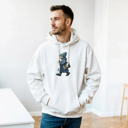 Chic Plaid Monkey Hoodie - ROMAG Store