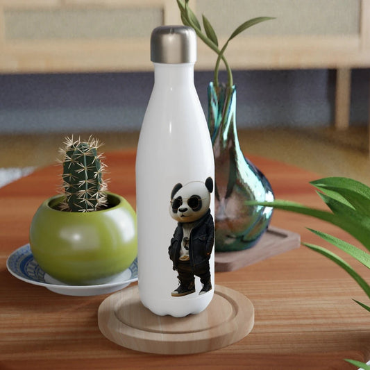 Cool Panda Bear Streetwear Water Bottle - ROMAG Store