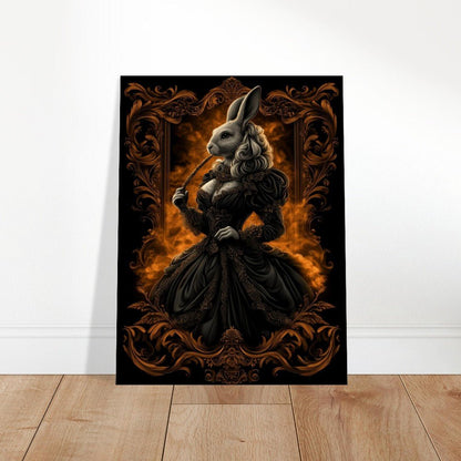 Elegant Rabbit in Ball Gown Canvas - ROMAG Store