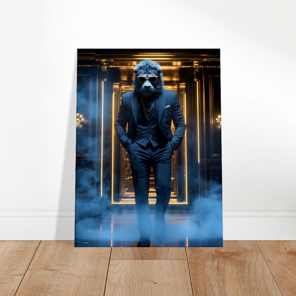 Luxury Lion in Suit Canvas - ROMAG Store
