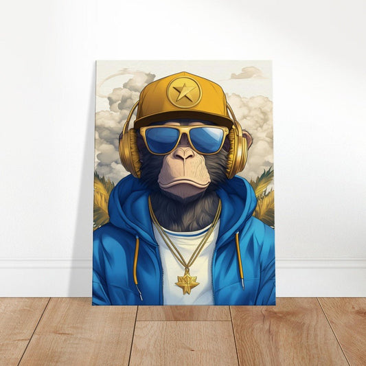 Chimp Cool Canvas Art - ROMAG Store