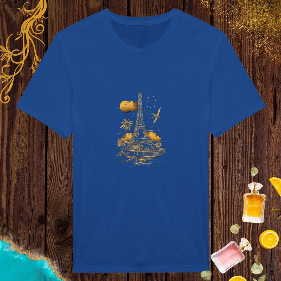 Cultures from around the world T-shirt: Golden Paris