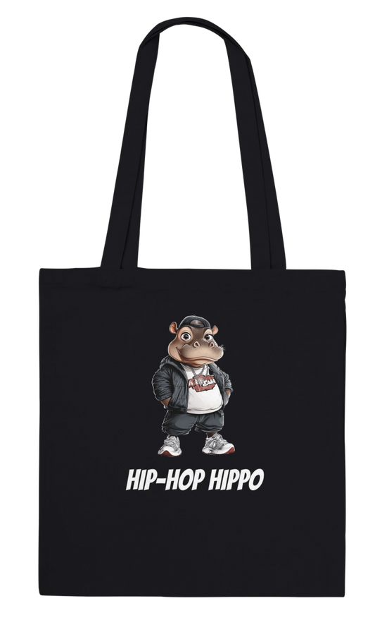Hip - Hop Hippo Streetwear Tote Bag - ROMAG Store