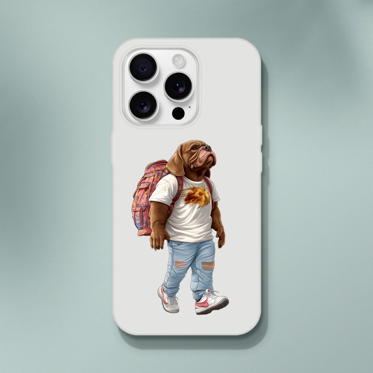 Cool Bulldog Traveler iPhone Flexi Case - ROMAG Store
