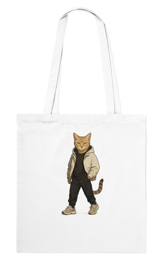 Cool Cat Streetwear Tote Bag - ROMAG Store