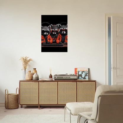Urban Raccoon Squad Canvas - ROMAG Store