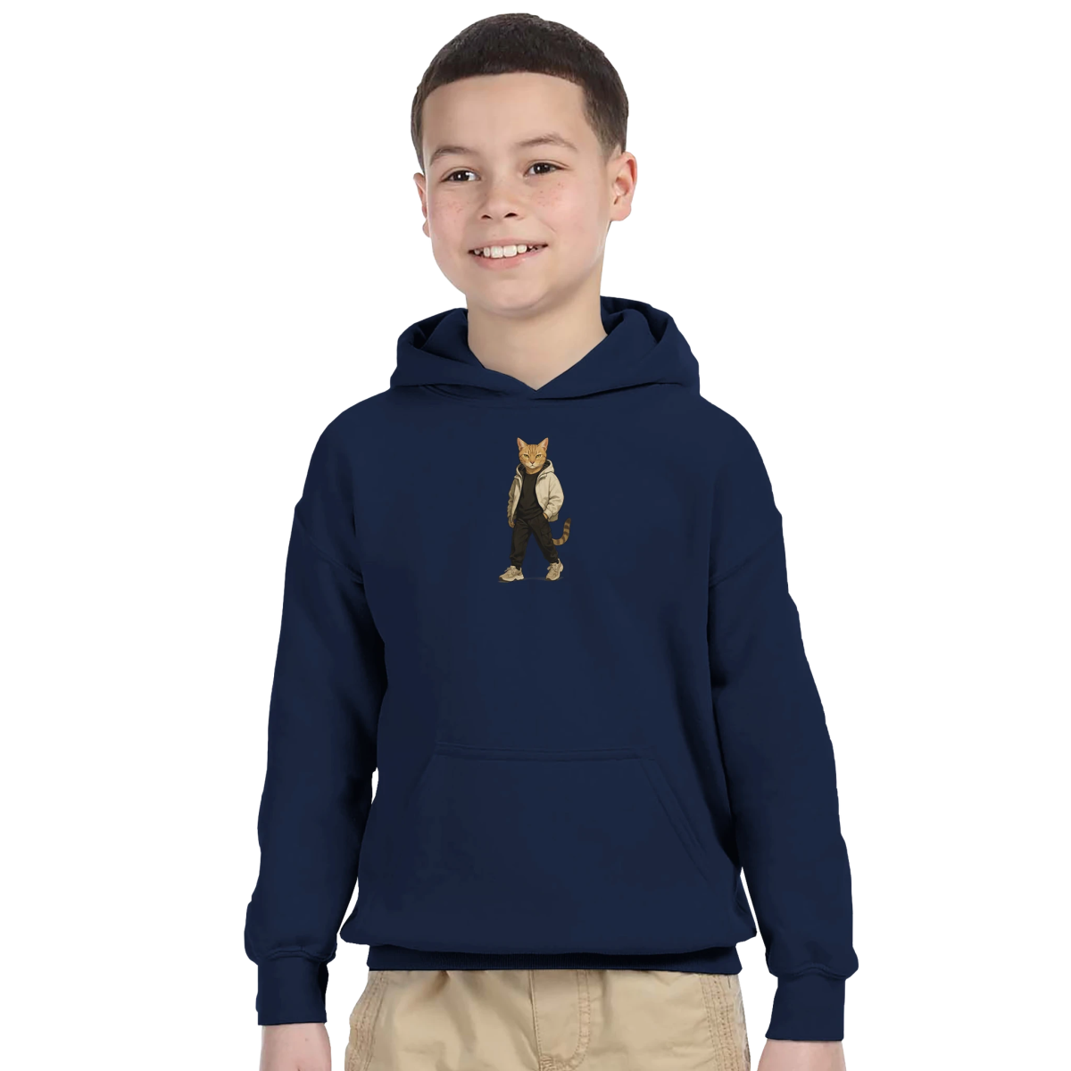 Cool Cat Street Style Kids Hoodie - ROMAG Store