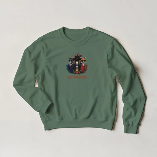 Gentleman Bear Sweatshirt – Elegant Streetwear Graphic Tee in 6 Colors - ROMAG Store