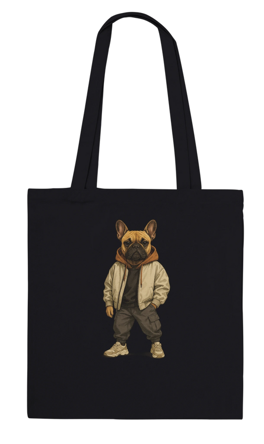 Chic French Bulldog Streetwear Tote Bag - ROMAG Store