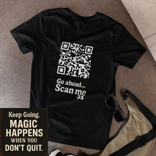 Magic happens QR T-shirt - ROMAG Store
