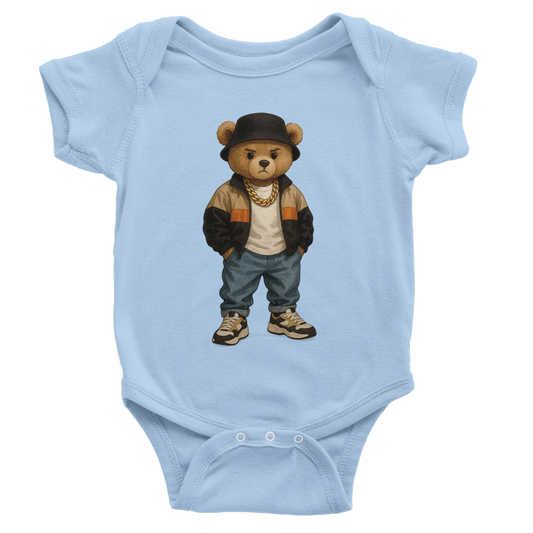 Cool Bear Urban Streetwear Baby Short Sleeve Bodysuit - ROMAG Store