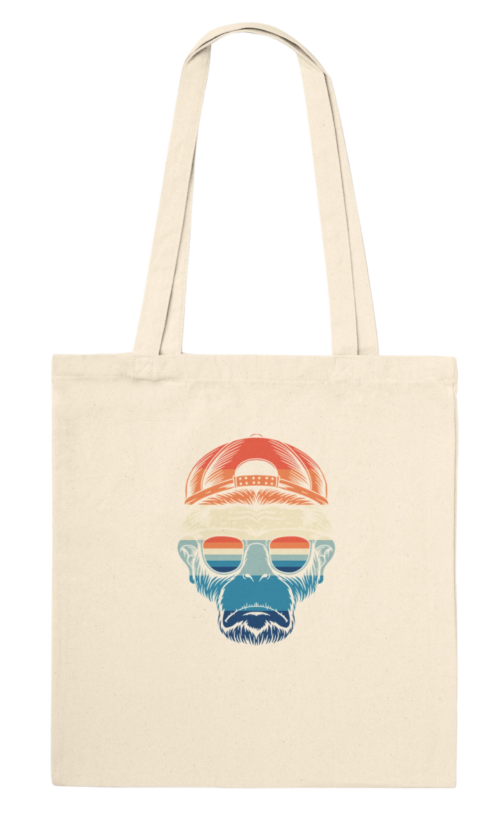 Retro Cool Ape Tote Bag - ROMAG Store