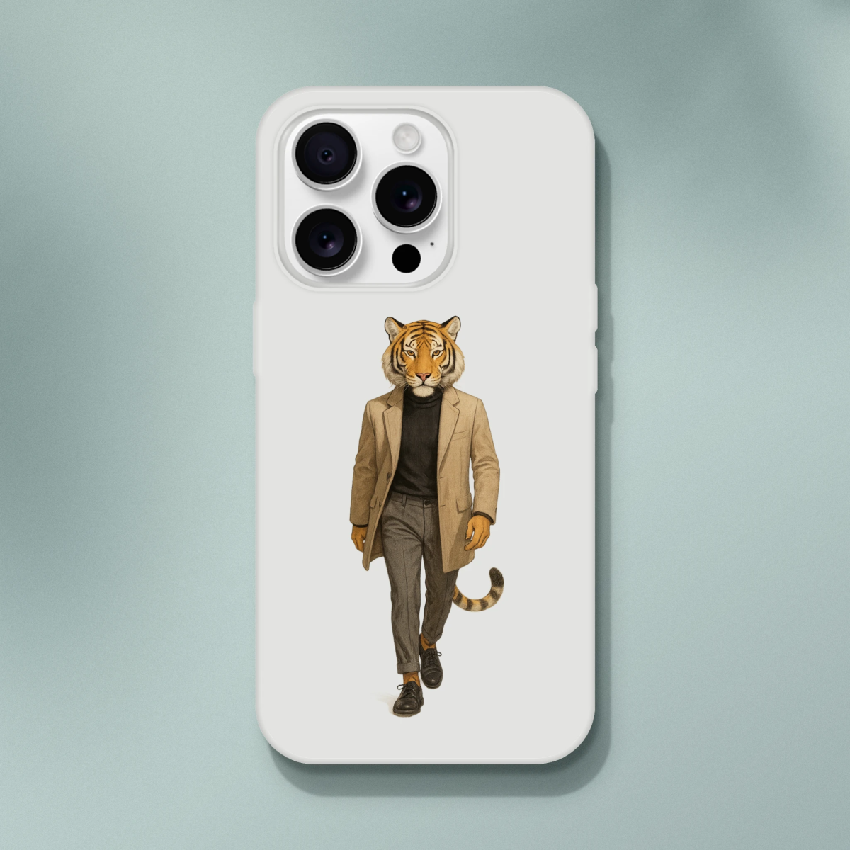 Dapper Tiger iPhone Flexi Case - ROMAG Store