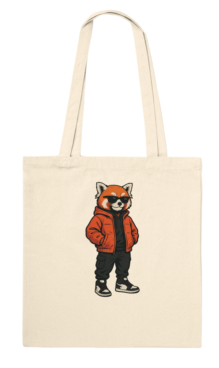 Cool Red Panda Streetwear Tote Bag - ROMAG Store