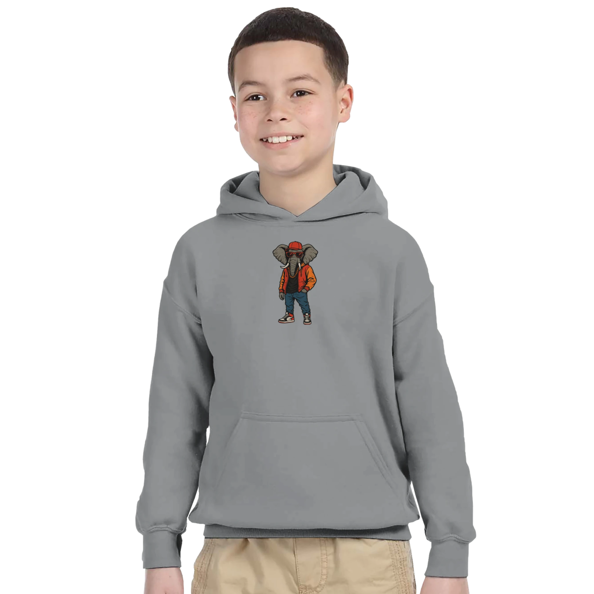 Cool Elephant Hip - Hop Kids Hoodie - ROMAG Store