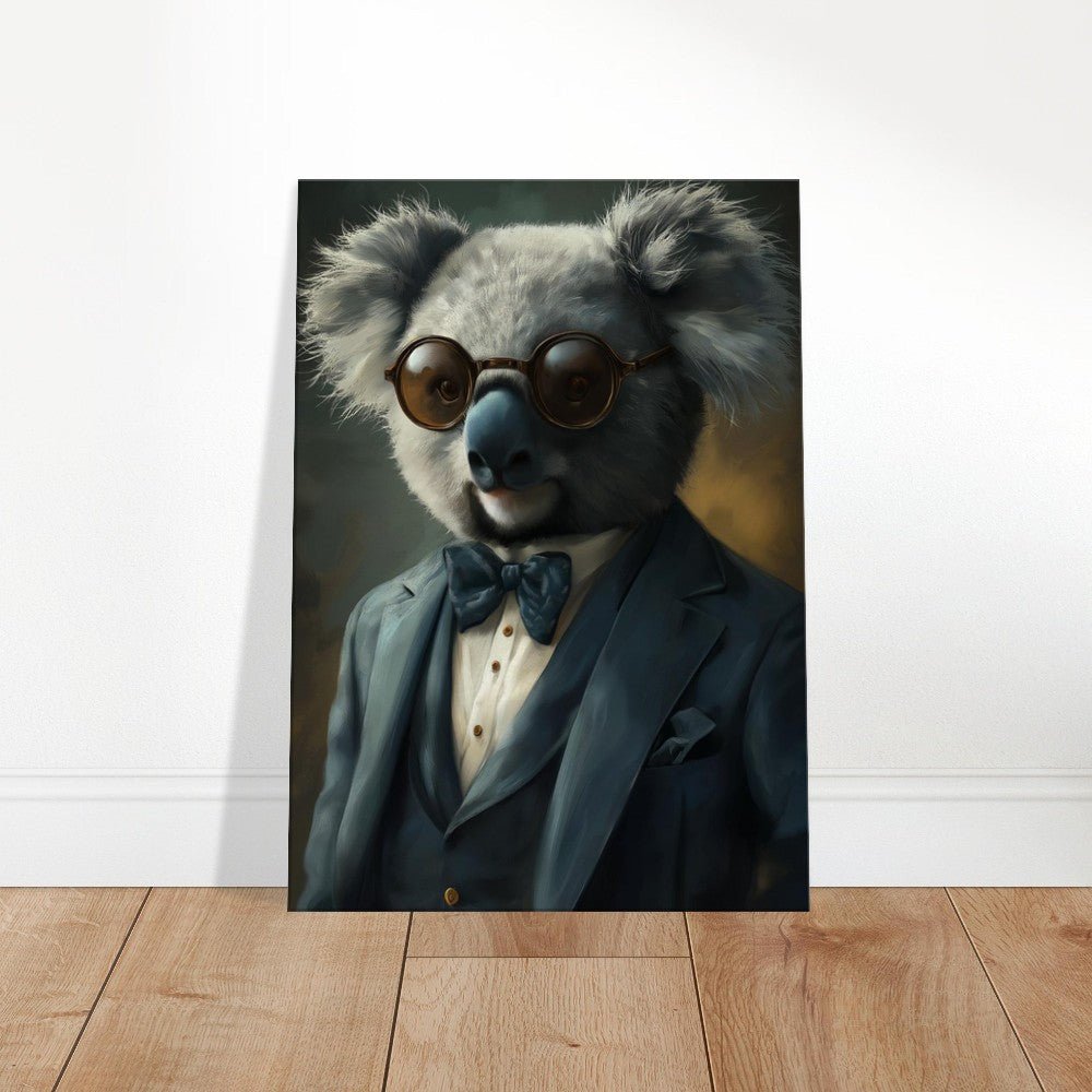 Sophisticated Koala in Suit Canvas Art - ROMAG Store