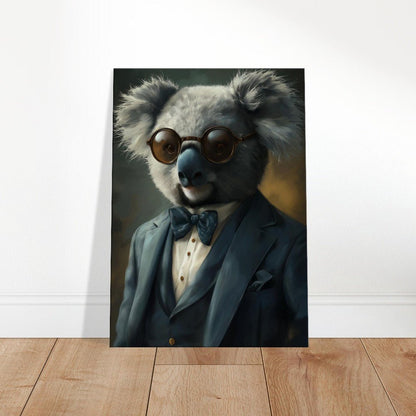 Sophisticated Koala in Suit Canvas Art - ROMAG Store