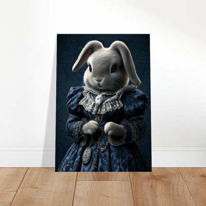 Victorian Regal Rabbit Canvas Art - ROMAG Store