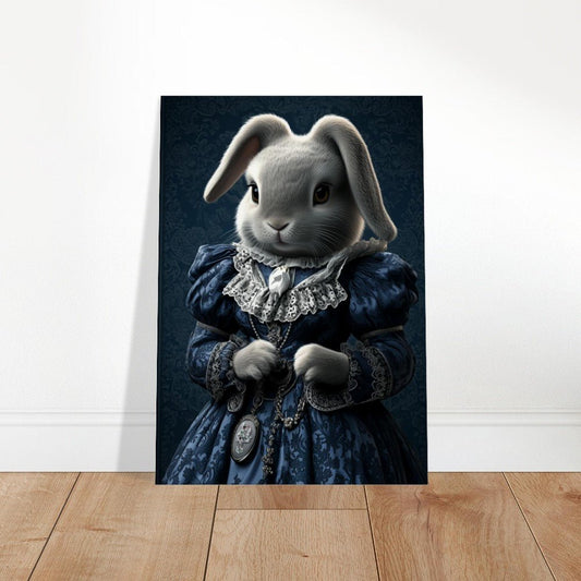Victorian Regal Rabbit Canvas Art - ROMAG Store