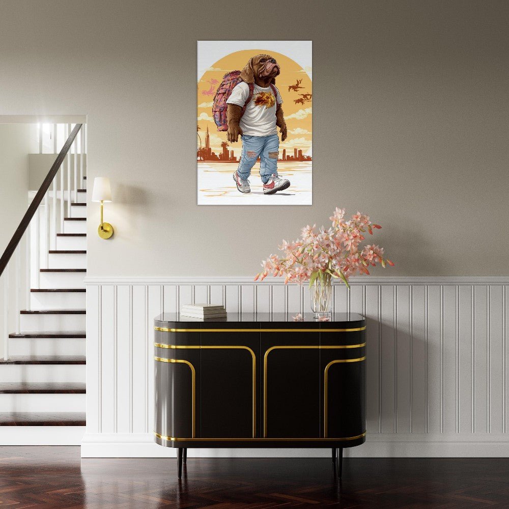 Urban Pug Life Canvas Art - ROMAG Store