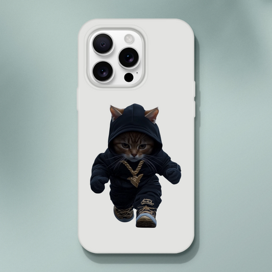 Gangsta Cat iPhone Flexi Case - ROMAG Store