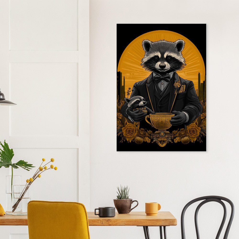 Luxury Raccoon Duo Canvas - ROMAG Store