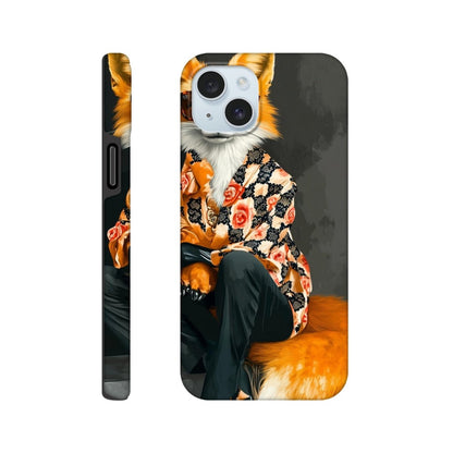 Chic Fox in Floral Shirt iPhone Tough Case - ROMAG Store