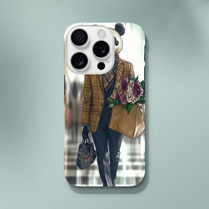 Panda Dapper Lady iPhone Tough Case - ROMAG Store