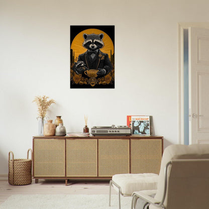 Luxury Raccoon Duo Canvas - ROMAG Store