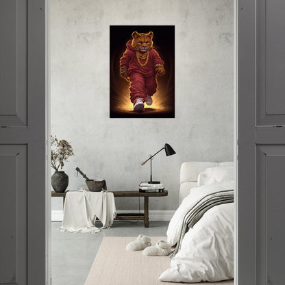 Lion Cub in Hoodie Canvas - ROMAG Store