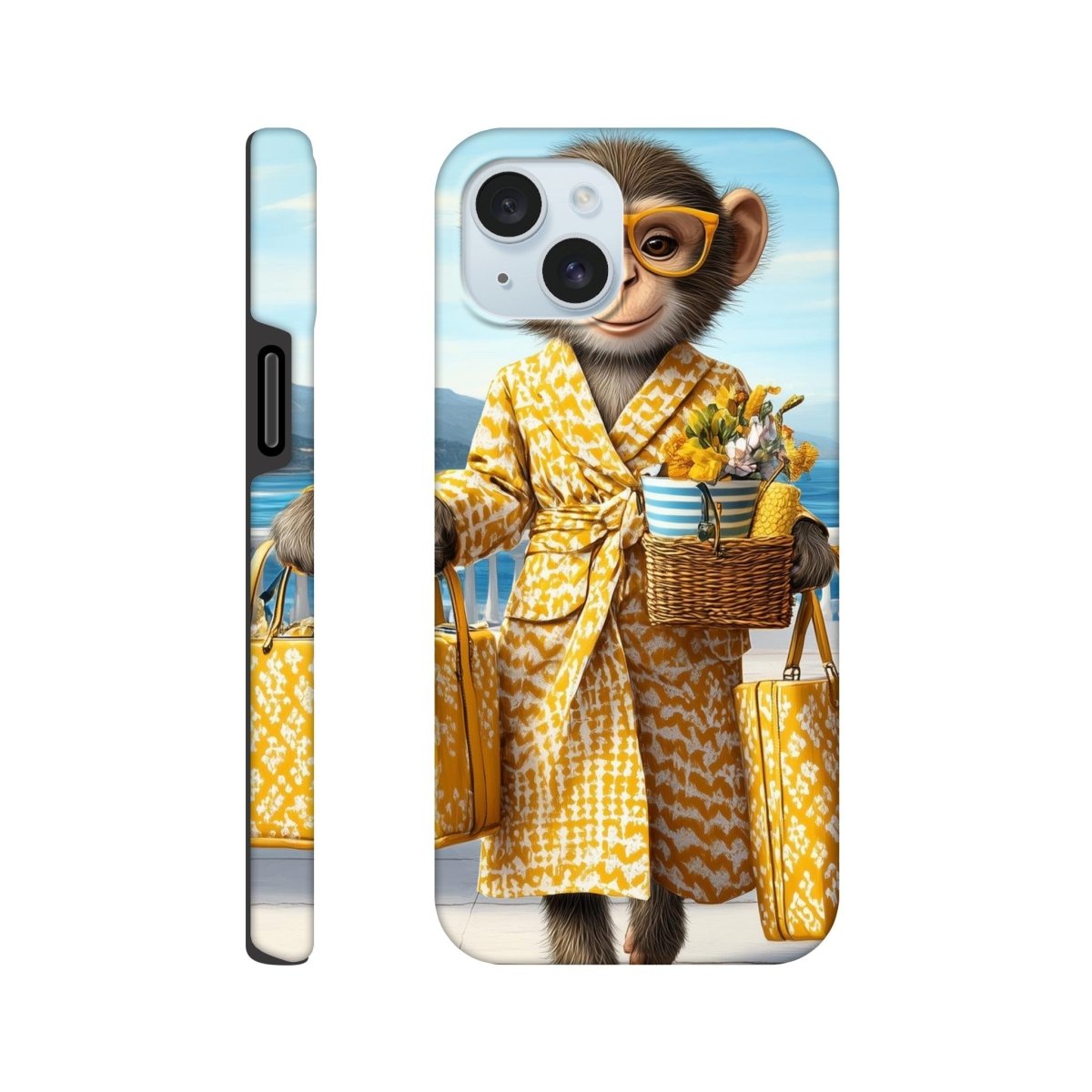 Chic Monkey in Robe iPhone Tough Case - ROMAG Store