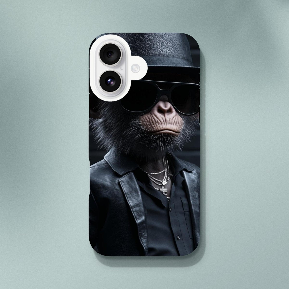 Chimp Noir: Dapper Monkey iPhone Tough Case - ROMAG Store