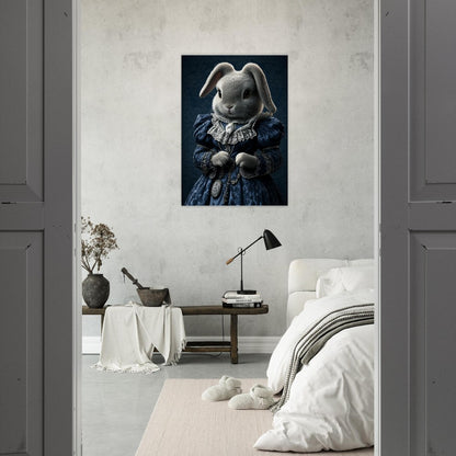 Victorian Regal Rabbit Canvas Art - ROMAG Store