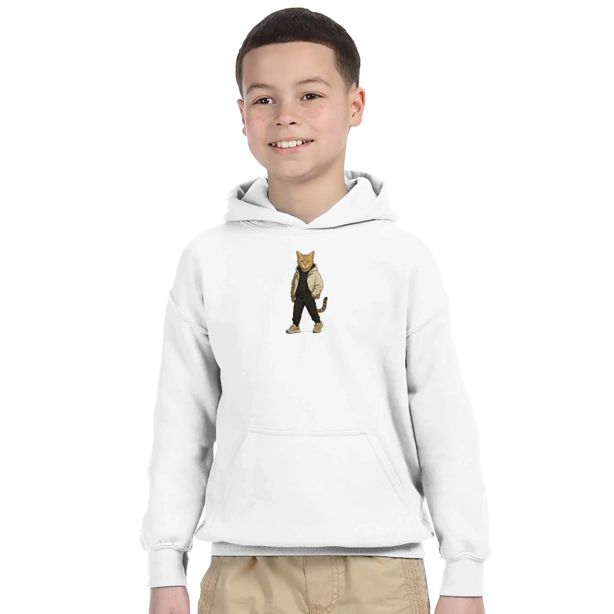 Cool Cat Street Style Kids Hoodie - ROMAG Store