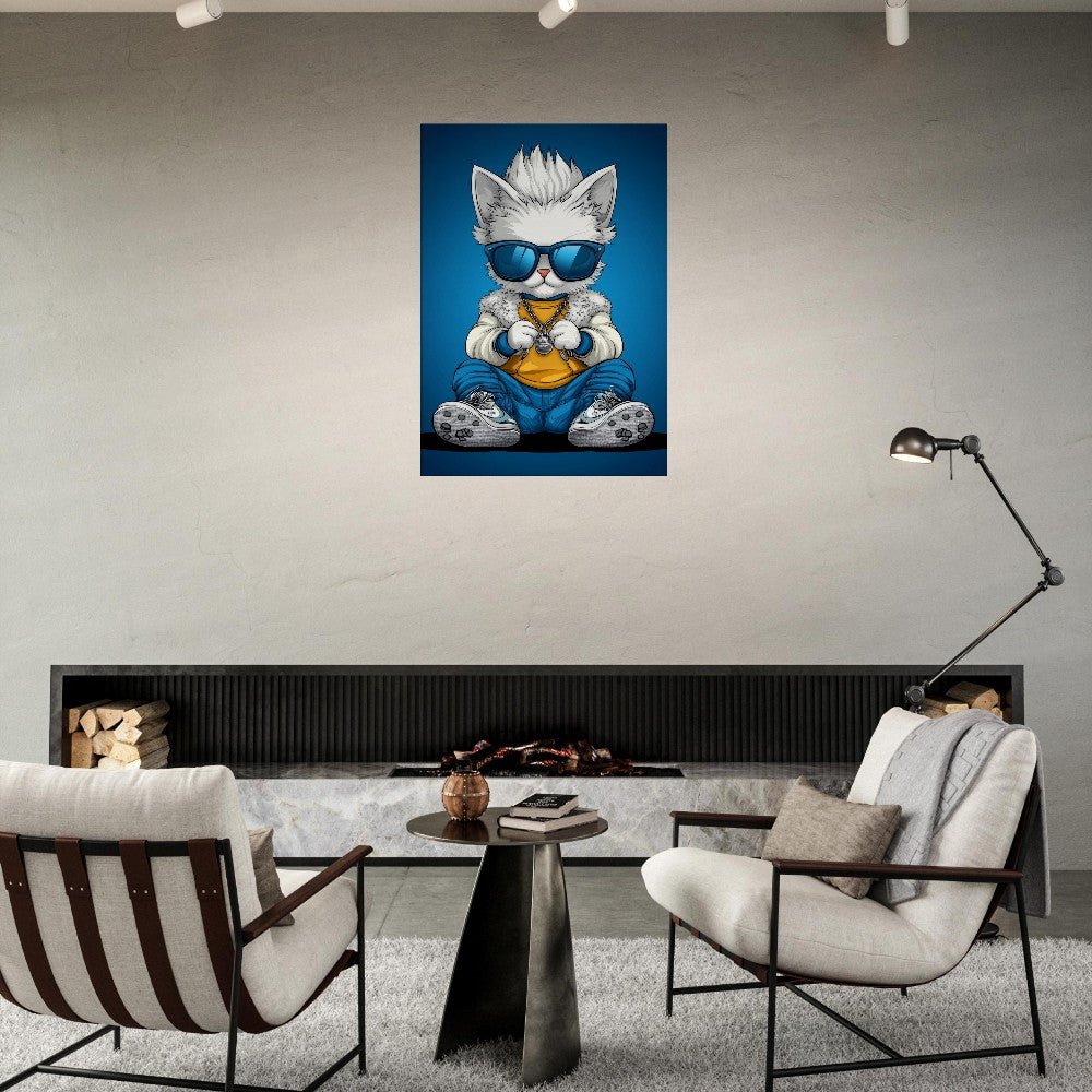 Cool Cat in Shades Canvas - ROMAG Store