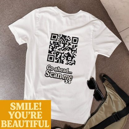 Smile QR T-shirt - ROMAG Store