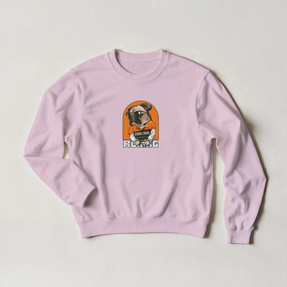 Cool Dog Mugshot Sweatshirt – Rebel Pug Streetwear Graphic in 6 Colors - ROMAG Store