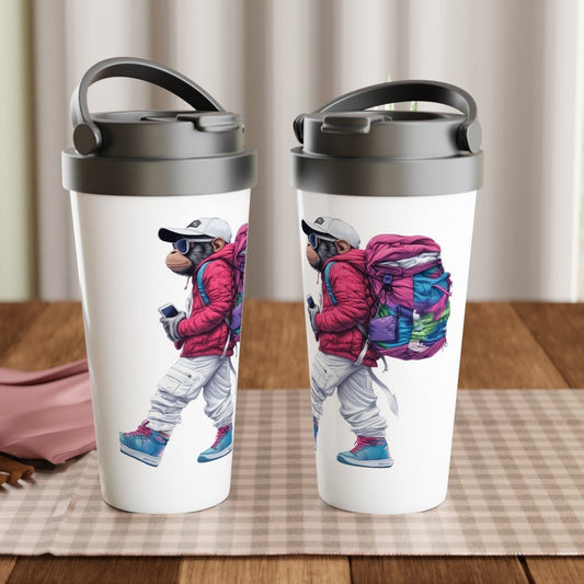Urban Traveler Monkey Stainless Steel Travel Mug - ROMAG Store