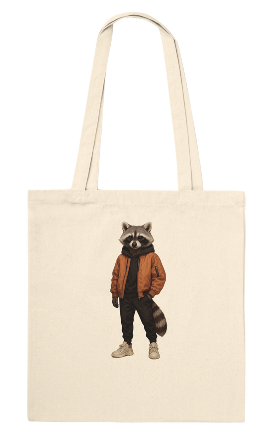 Raccoon Streetwear Chic Tote Bag - ROMAG Store