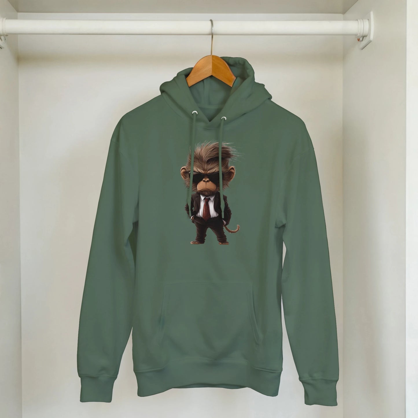 Suave Monkey in Suit Hoodie - ROMAG Store