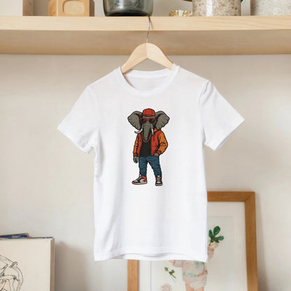 Hip - Hop Elephant Kids T-Shirt - ROMAG Store