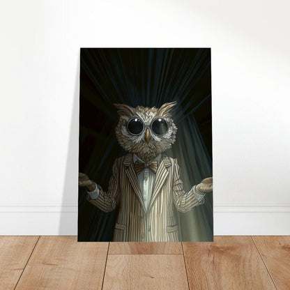 Sophisticated Owl in Suit Canvas - ROMAG Store